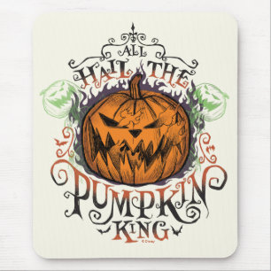 All Hail The Pumpkin King - Gothic Flames Mouse Pad