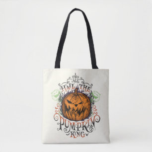 All Hail The Pumpkin King - Gothic Flames Tote Bag