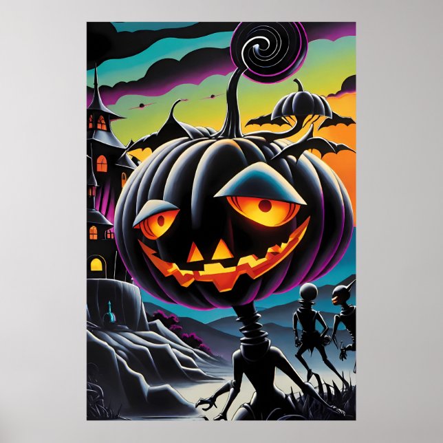All Hail the Pumpkin-Thing - Ken Gage Art Poster (Front)