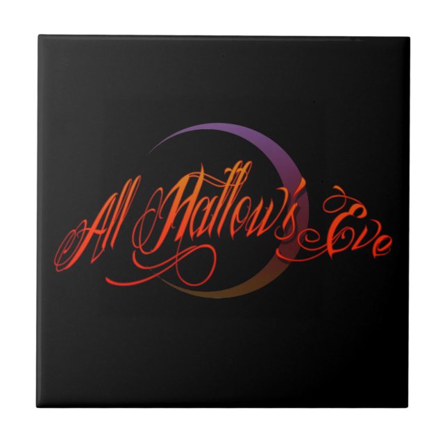 All Hallow's Eve Ceramic Tile (Front)