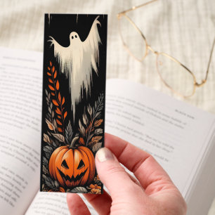 All Hallows’ Eve Ghost and Scary Pumpkin Bookmarks
