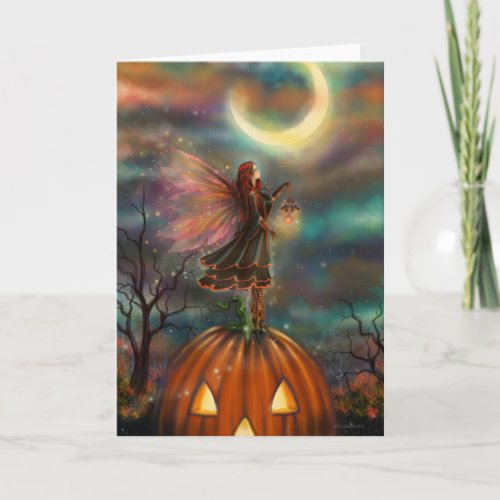 All Hallows Eve Halloween Fairy Fantasy Art Card