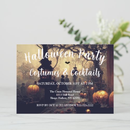 All Hallows Eve Halloween Party Invitation
