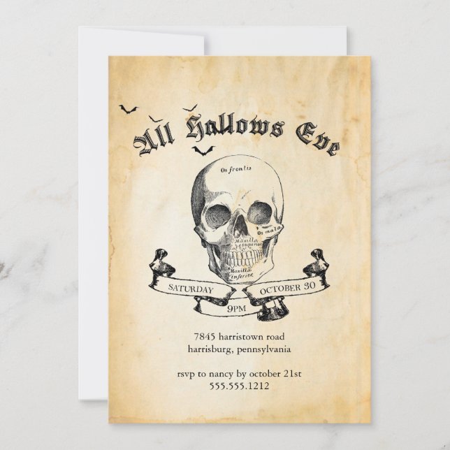 All Hallows Eve Invitation (Front)