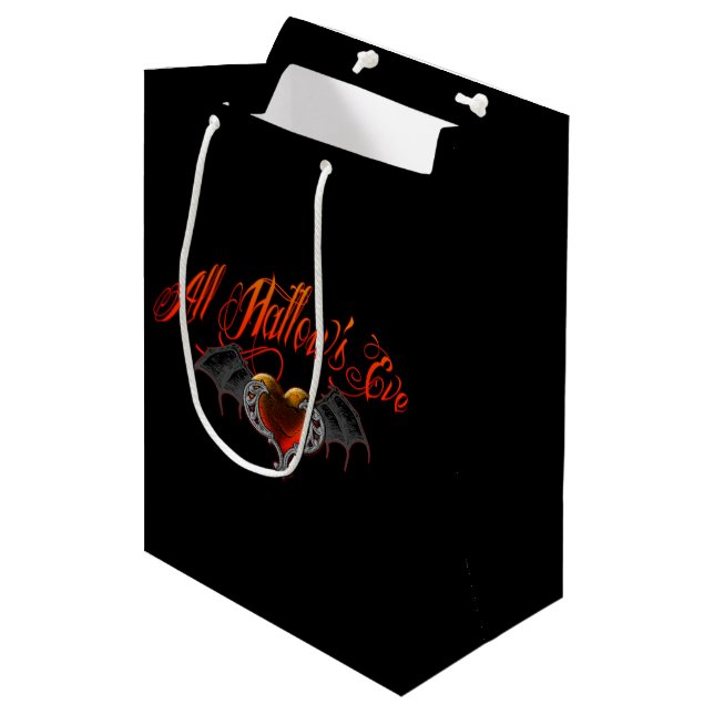 All Hallow's Eve Medium Gift Bag (Front Angled)