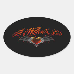 All Hallow's Eve Oval Sticker