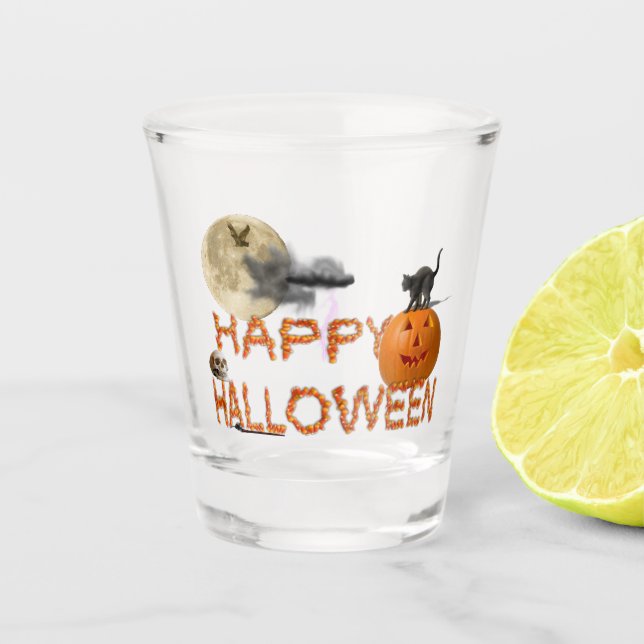 All Hallows Eve Shot Glass (Front)