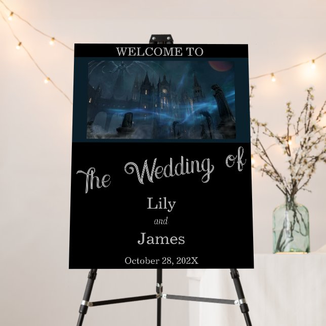 All Hallows Eve Wedding Foam Board (In Situ (Stand))