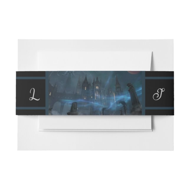 All Hallows Eve Wedding Invitation Belly Band (Front Example)