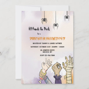 All Hands on Deck Halloween Party Invitation