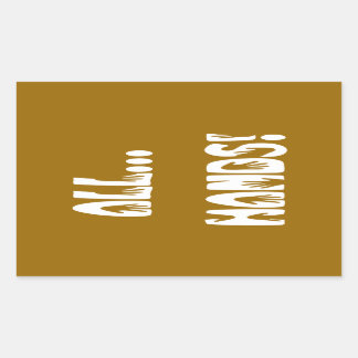 All...Hands Rectangular Sticker
