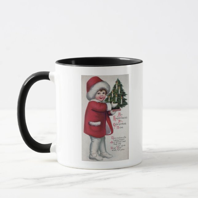 All Happiness at Christmas Tide Mug (Left)
