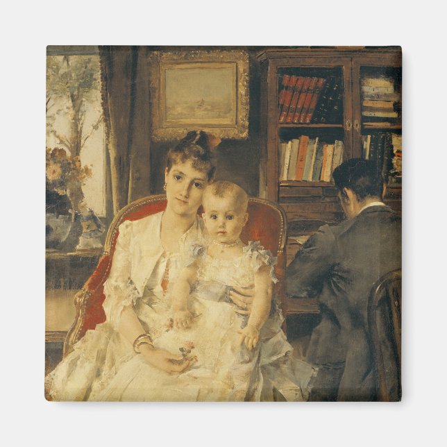 All Happiness  c.1880 Magnet (Front)