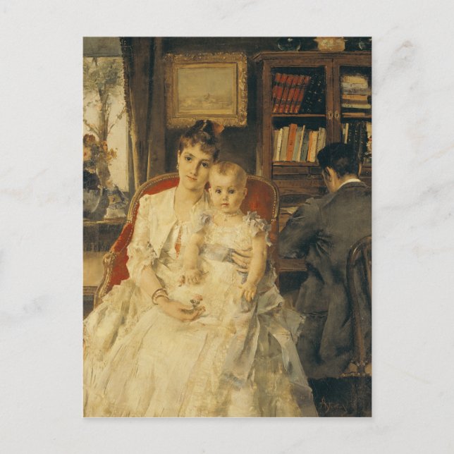 All Happiness  c.1880 Postcard (Front)