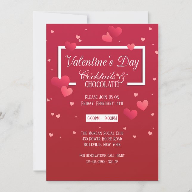 All Heart Valentine's Day Invitation (Front)