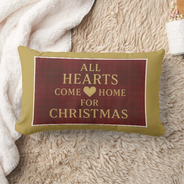 All Hearts Come Home for Christmas | Inclusion Lumbar Pillow (Blanket)
