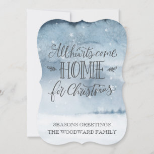 All Hearts Come Home For Christmas Watercolor