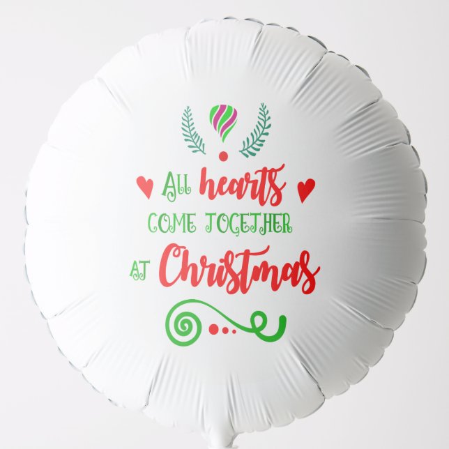 All Hearts Come Together At Christmas Holiday, ZSG Balloon (Front)