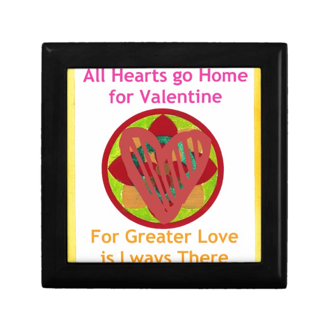 All Hearts Go Home for Valentine Art Print Gift Box (Front)