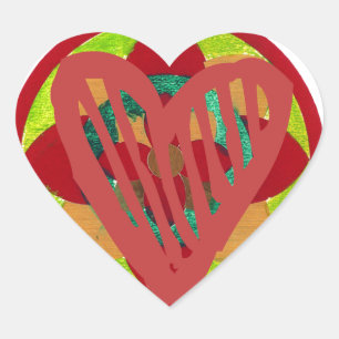 All Hearts Go Home for Valentine Art Print Heart Sticker