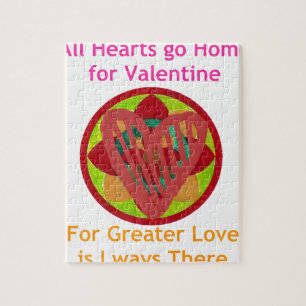 All Hearts Go Home for Valentine Art Print Jigsaw Puzzle