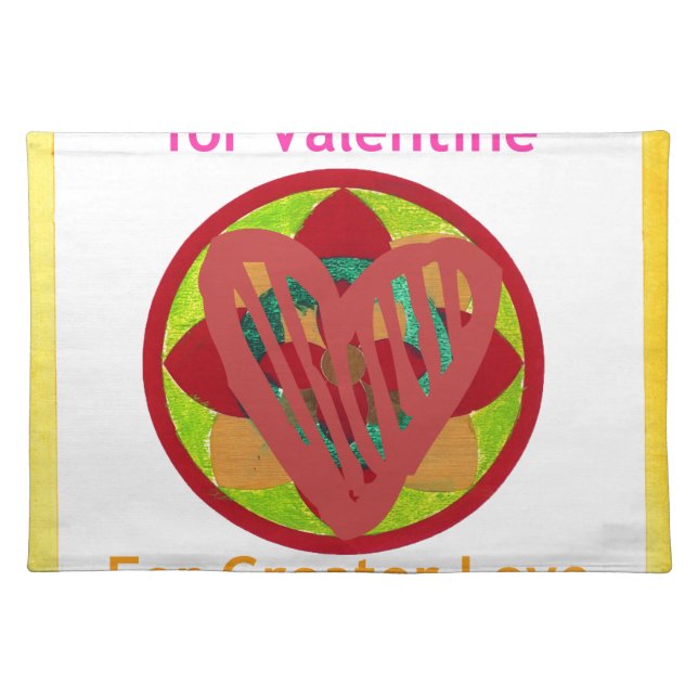 All Hearts Go Home for Valentine Art Print Placemat (Front)