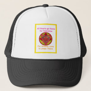 All Hearts Go Home for Valentine Art Print Trucker Hat