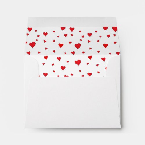 All Hearts red Envelope liner