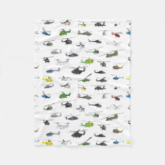 All Helicopters Fleece Blanket