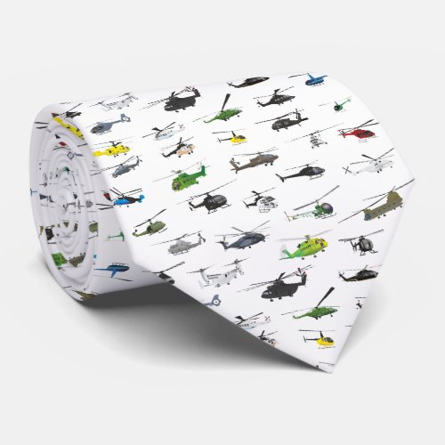 All Helicopters Neck Tie
