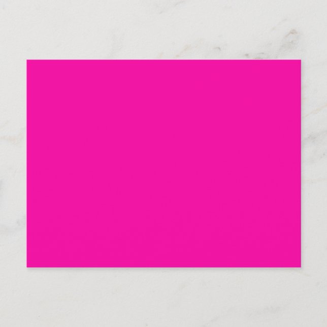 All Hot Pink Nothing But Color Pink Postcard (Front)