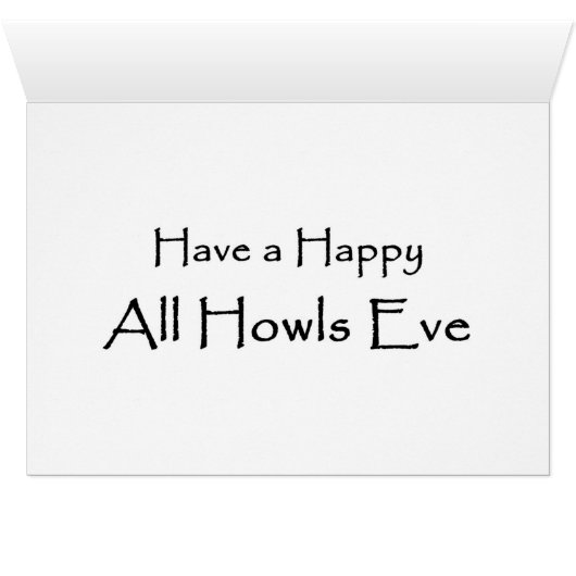 All Howls Eve (Inside Horizontal (Bottom))