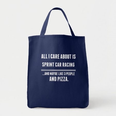 All I Care About Is Sprint Car Racing Sports Tote Bag