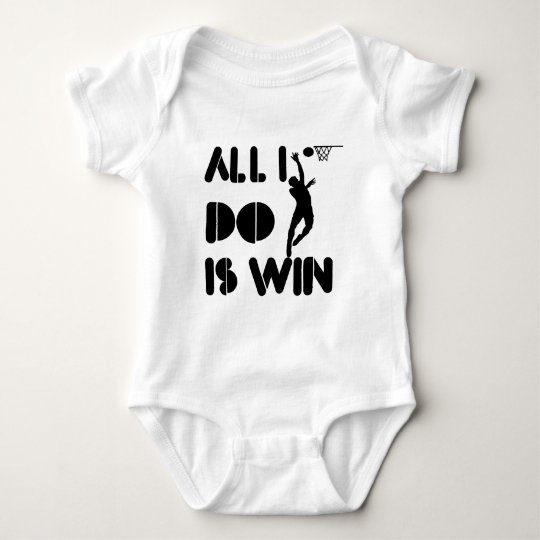 All I Do Is Win At Netball Baby Bodysuit