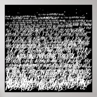 All I Have Are Negative Thoughts Poster