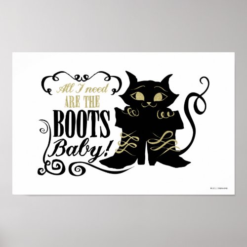All I Need Are The Boots Baby Poster