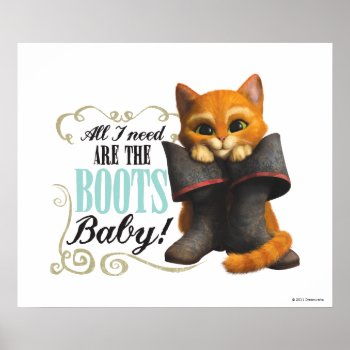 All I Need Are The Boots (color) Poster by pussinboots at Zazzle