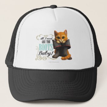 All I Need Are The Boots (color) Trucker Hat by pussinboots at Zazzle