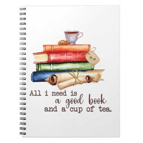 All I Need Is A Good Book And A Cup Tea