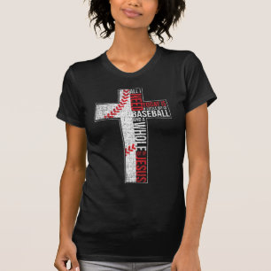 All I Need Is Baseball & Jesus Christian Cross Fai T-Shirt