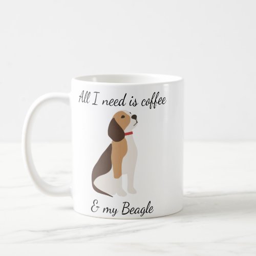 All I need is Coffee and my Beagle Coffee Mug
