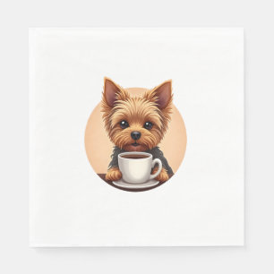 All I Need is Coffee and My Yorkie Napkins