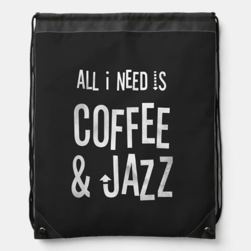 All I Need is Coffee  Jazz Vintage Jazz Tote Bag