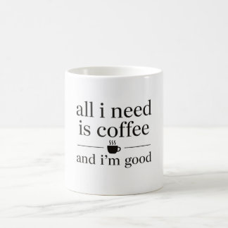 All I Need Is Coffee Mug ☕ Minimalist Coffee Lover