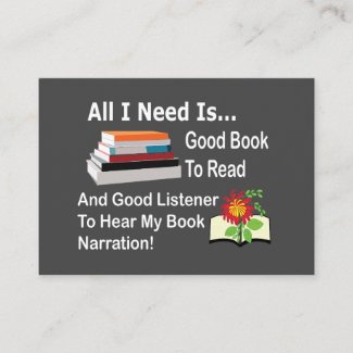 All I Need Is Good Book and Listener Reading