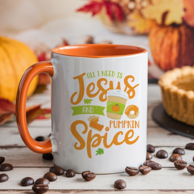 All I Need Is Jesus and Pumpkin Spice Mug (Creator Uploaded)