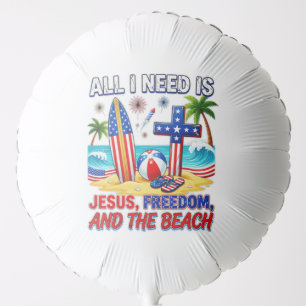 ALL I NEED IS JESUS BALLOON