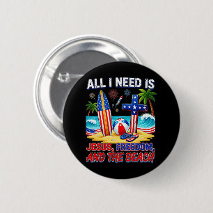 ALL I NEED IS JESUS BUTTON