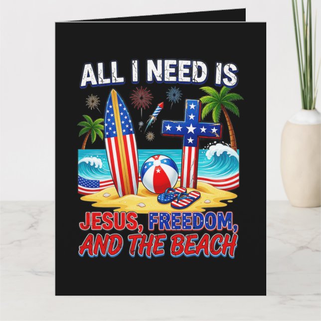 ALL I NEED IS JESUS CARD (Front)