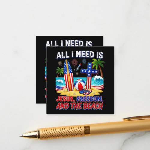 ALL I NEED IS JESUS ENCLOSURE CARD
